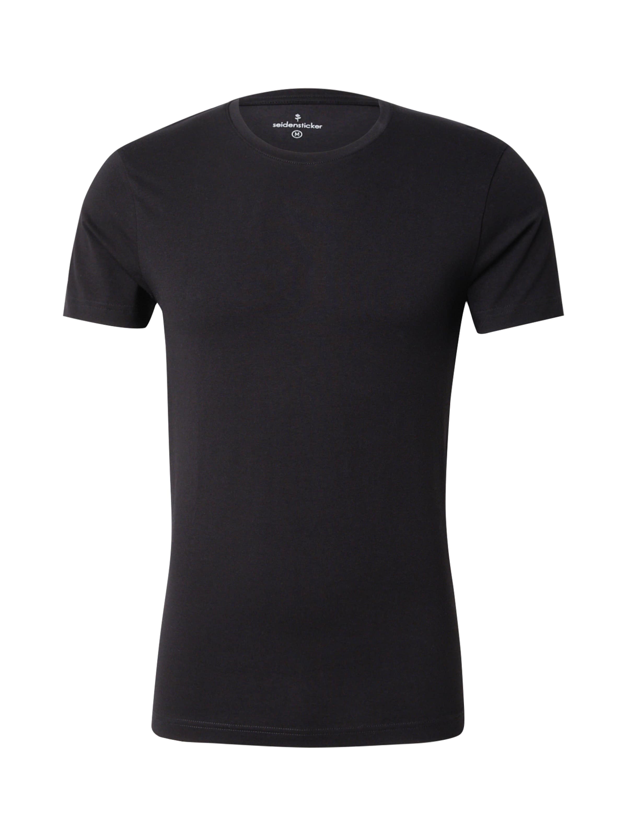 SEIDENSTICKER Unterziehshirt 'Schwarze Rose' in schwarz, Produktansicht