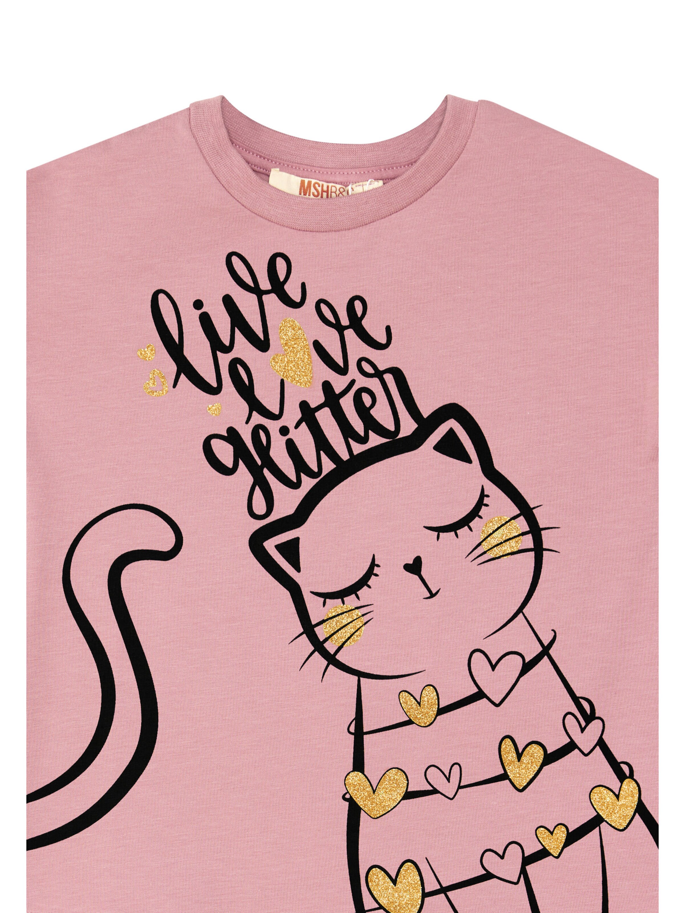 Denokids Set 'Love Cats' in Pink