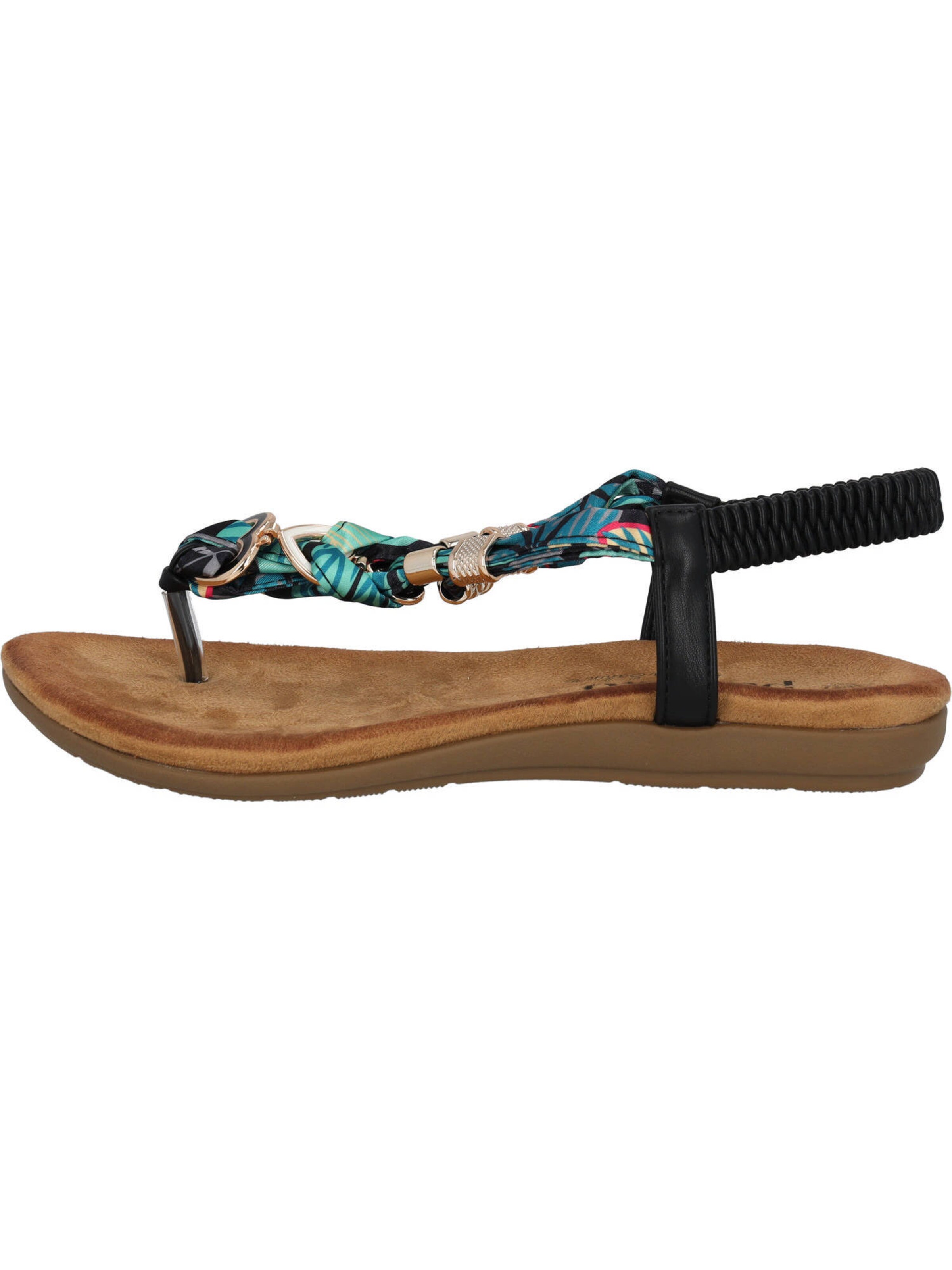 Palado by Sila Sahin T-bar sandals 'Jurte' in Black: front