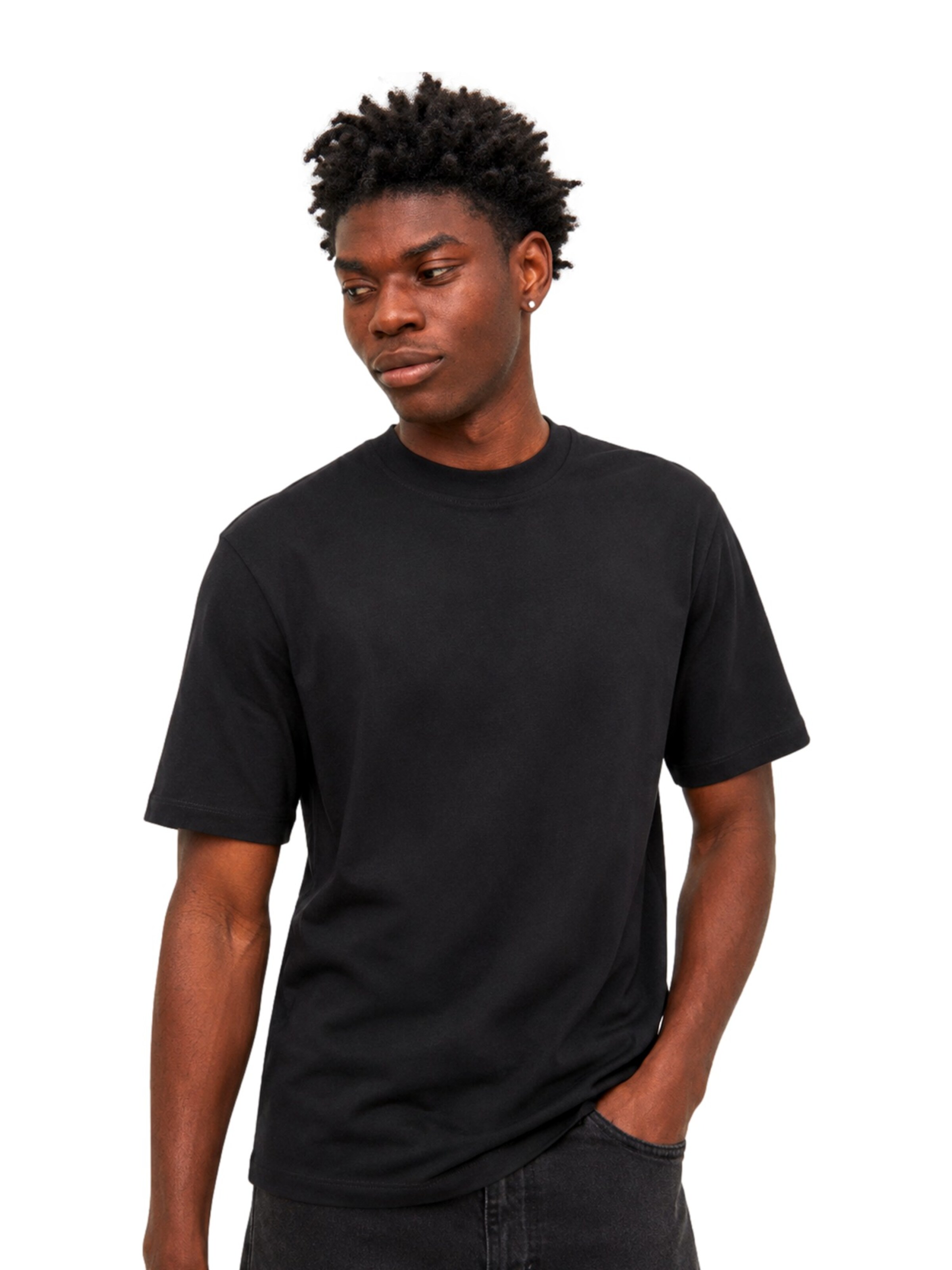 JACK & JONES Shirt in Zwart: voorkant