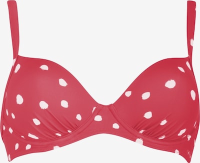 VIVID Bikini gornji dio u crvena / prljavo bijela, Pregled proizvoda