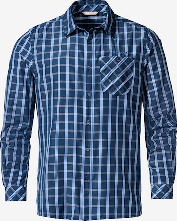 VAUDE Regular fit Button Up Shirt in Blue: front