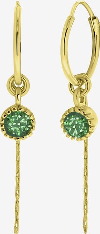 Boucles d'oreilles Lucardi en or : devant