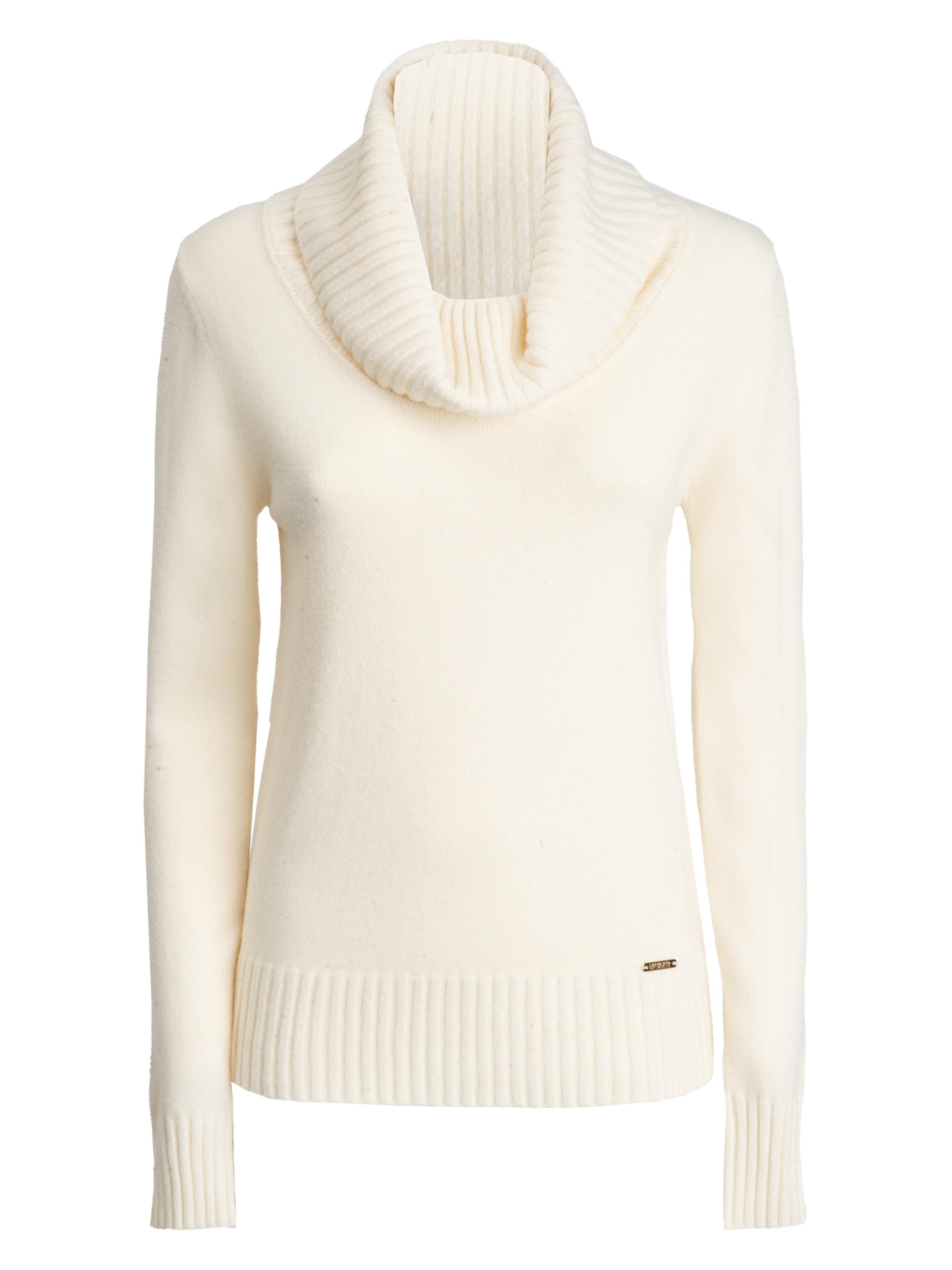 Influencer Pullover in Beige: Vorderseite
