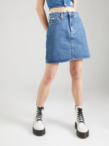 Calvin Klein Jeans Skirt in Blue: front