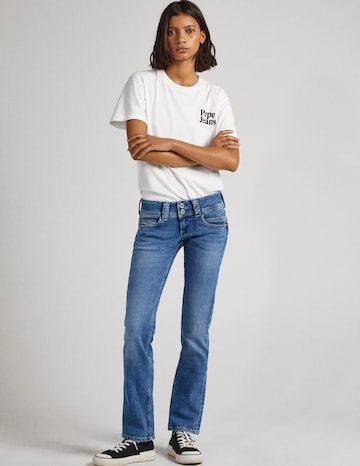 Pepe Jeans גזרת סלים ג'ינס 'VENUS' בכחול