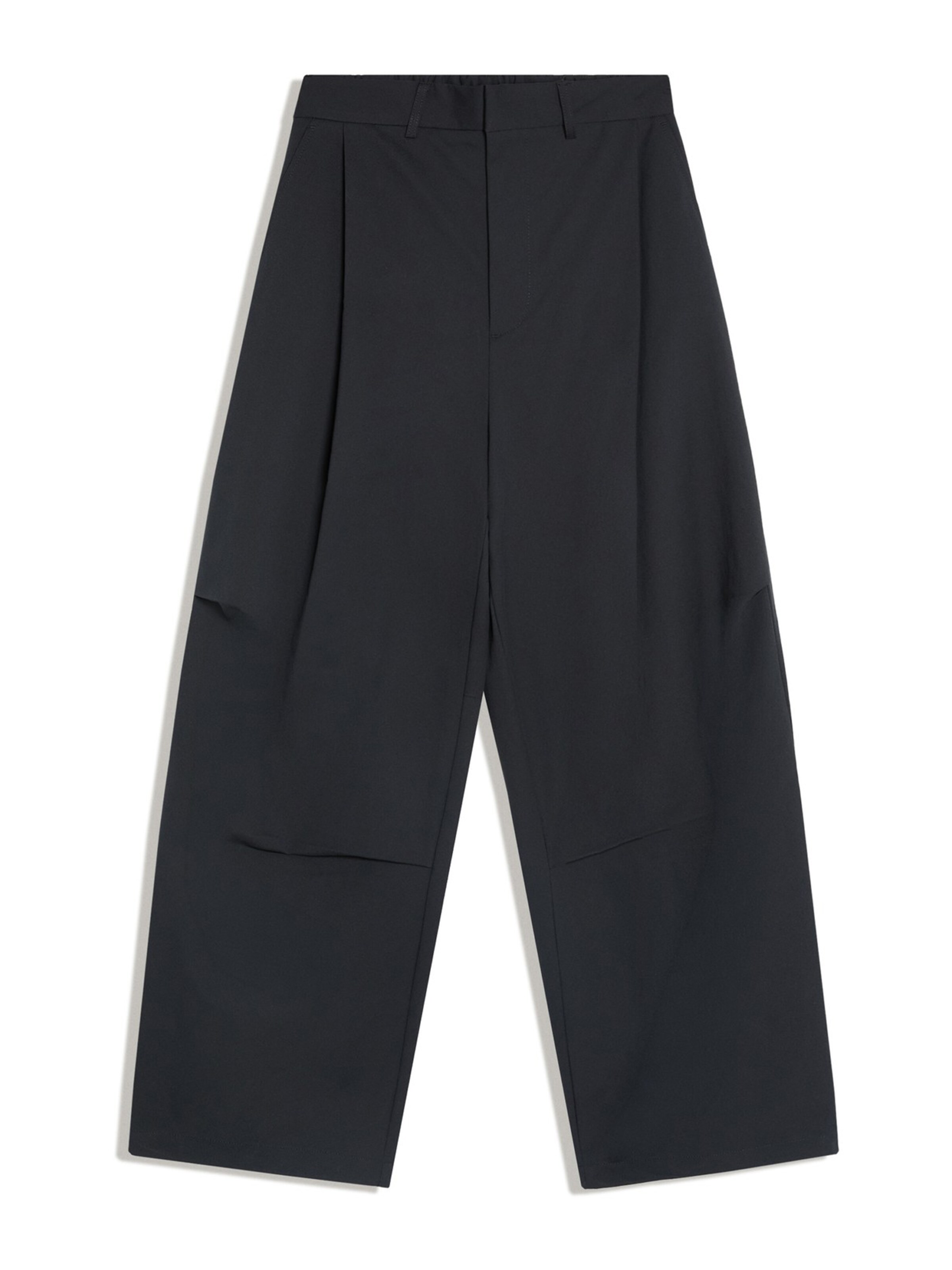 Bershka Pleat-Front Pants in 46 in Dark blue, Item view