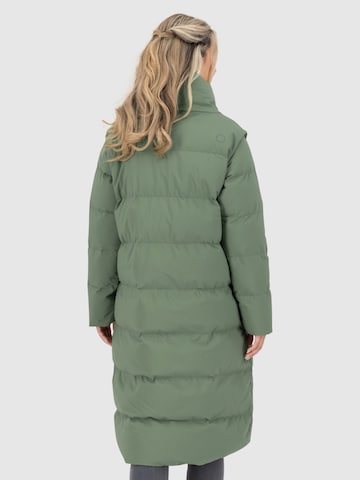 alife & kickin - Casaco de inverno 'FleurAK Winterjacke Damen' em verde