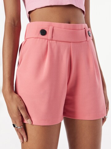 JDY Regular Pleat-Front Pants 'GEGGO' in Pink