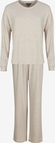 Loungeable Hausanzug in Beige: Vorderseite