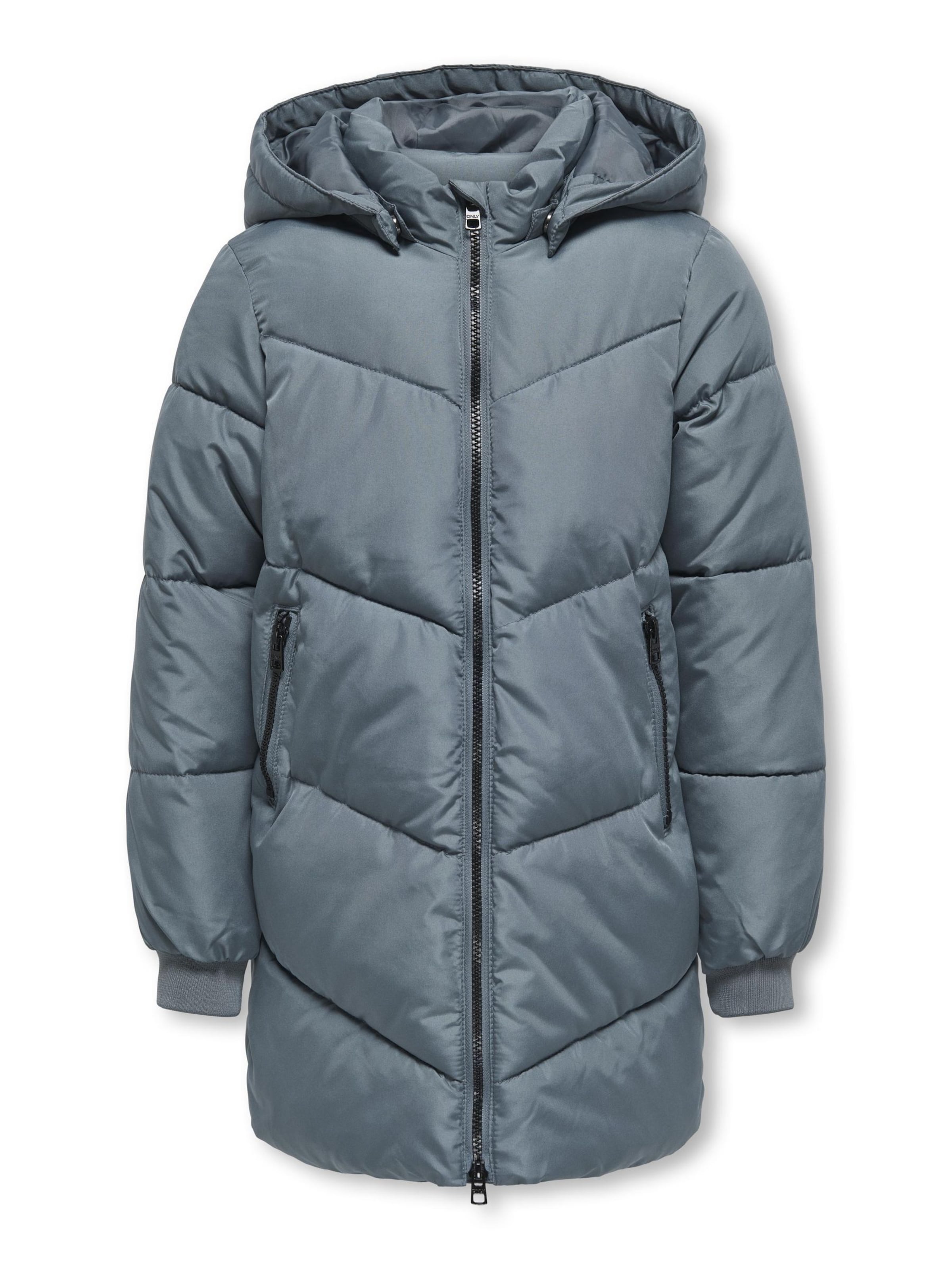 ONLY GIRLS Coat in Grey: front