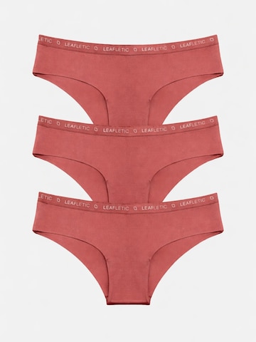 LEAFLETIC Broekje 'Leafletic Women’s Mid Rise Hipsters/Brief' in Roze: voorkant