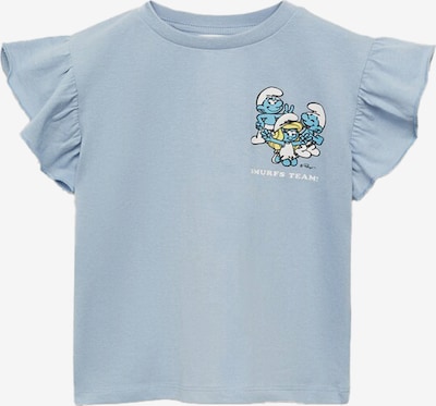 MANGO KIDS Majica 'SMULOVE' u svijetloplava / žuta / crna / bijela, Pregled proizvoda