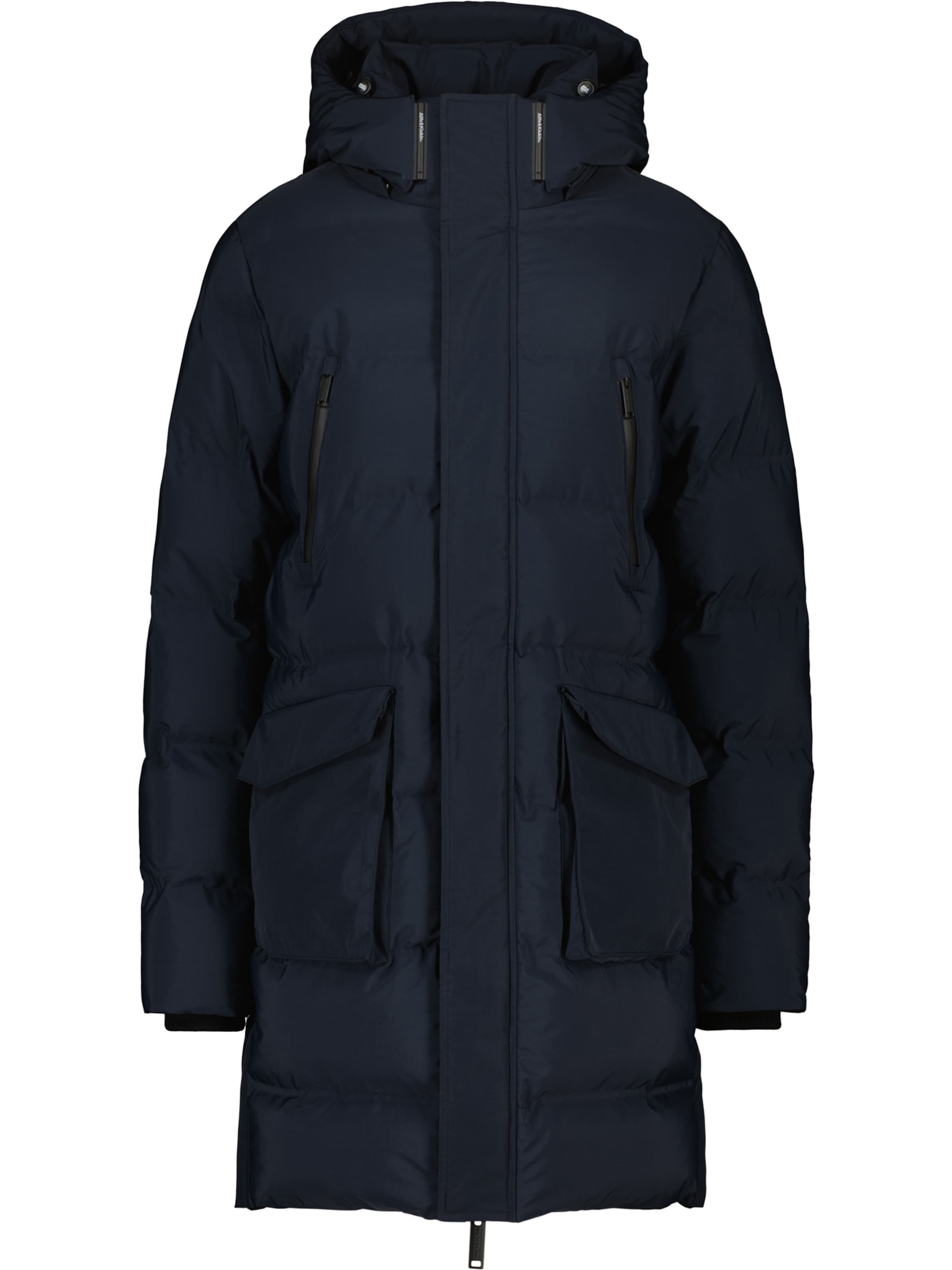 Palton de iarnă 'SaulAK' de la alife & kickin pe albastru: față