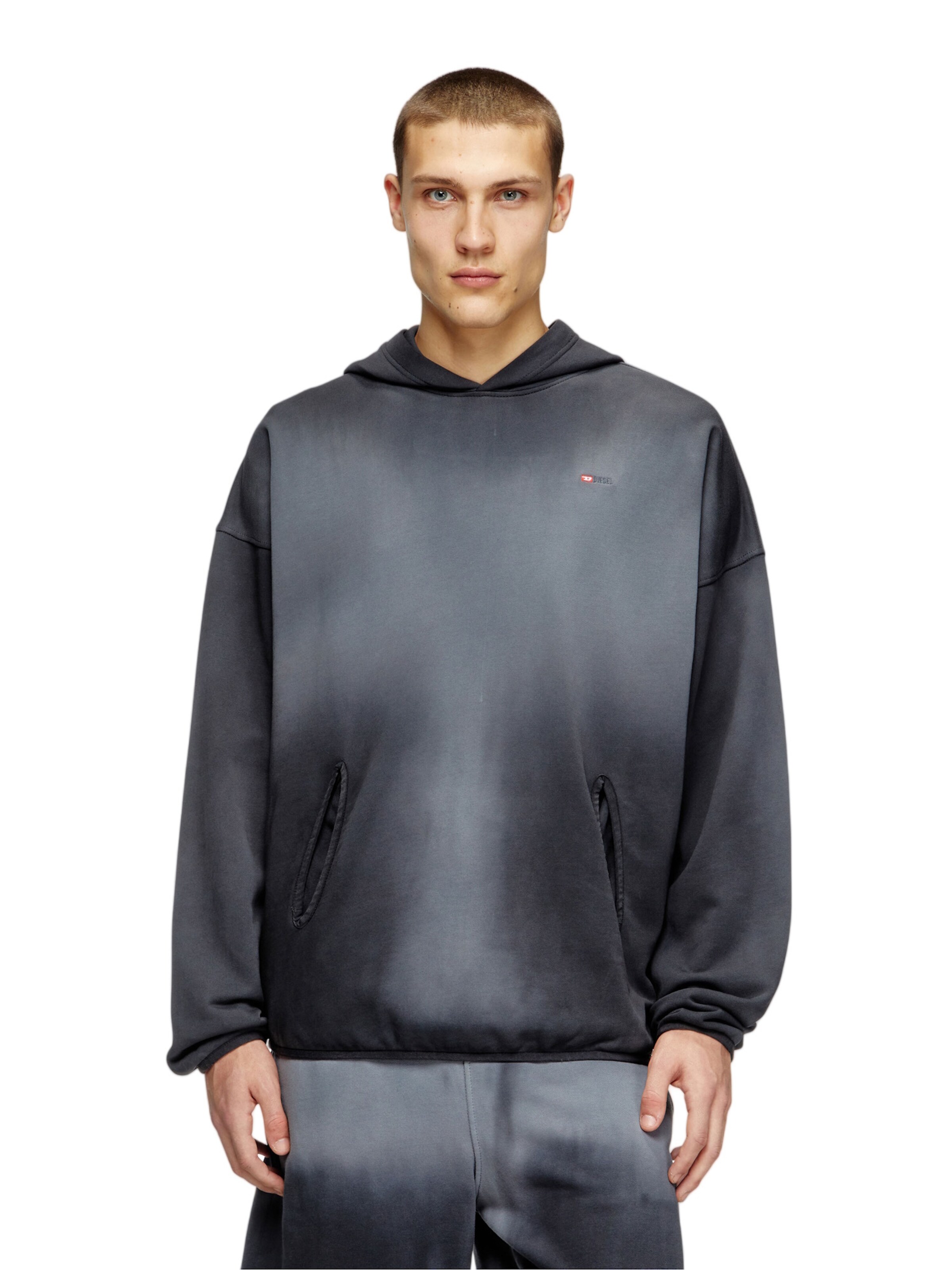 DIESEL Pullover 'S-EE-T1' i sort: forside