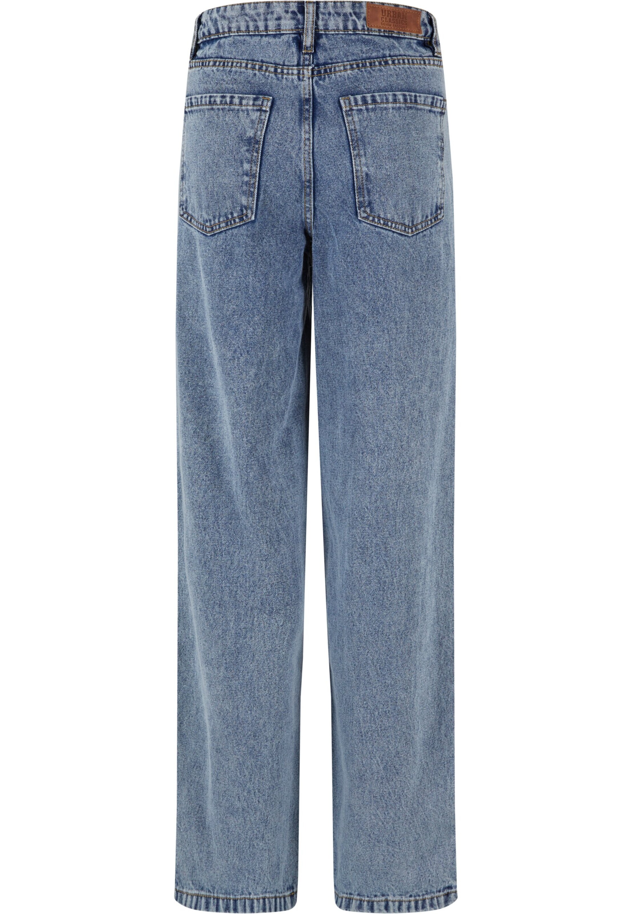 Urban Classics Široký strih Džínsy - Modrá