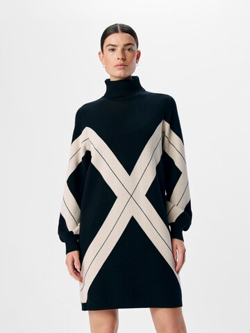 Robes en maille 'OBJRay' OBJECT en noir : devant