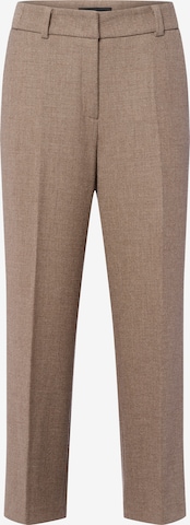 Cambio Pleat-front trousers 'California' in Brown: front