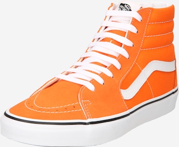 Baskets hautes VANS en orange : devant