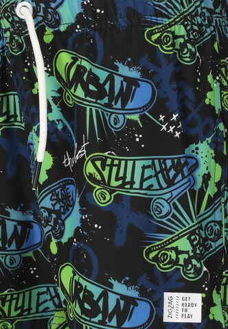 ZigZag Board Shorts 'Poolparty' in Black