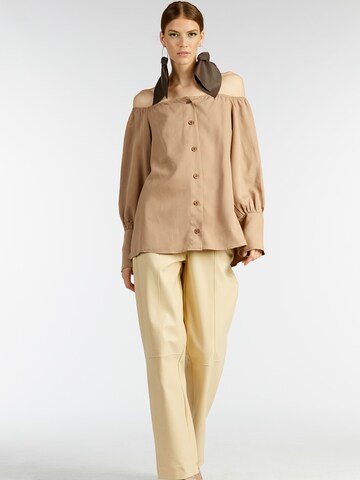 KAN Blus 'CINNAMON' i beige