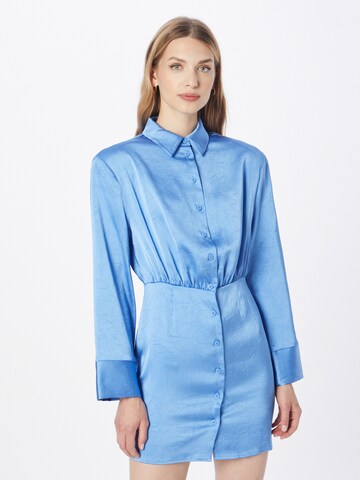 Oval Square Shirt Dress 'Polish' in Blue: front