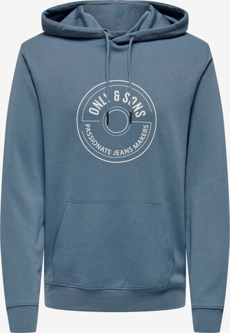 Only & Sons Sweatshirt in Blue: front
