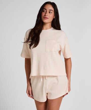 Hunkemöller Slaapshirt 'Waffle' in Roze