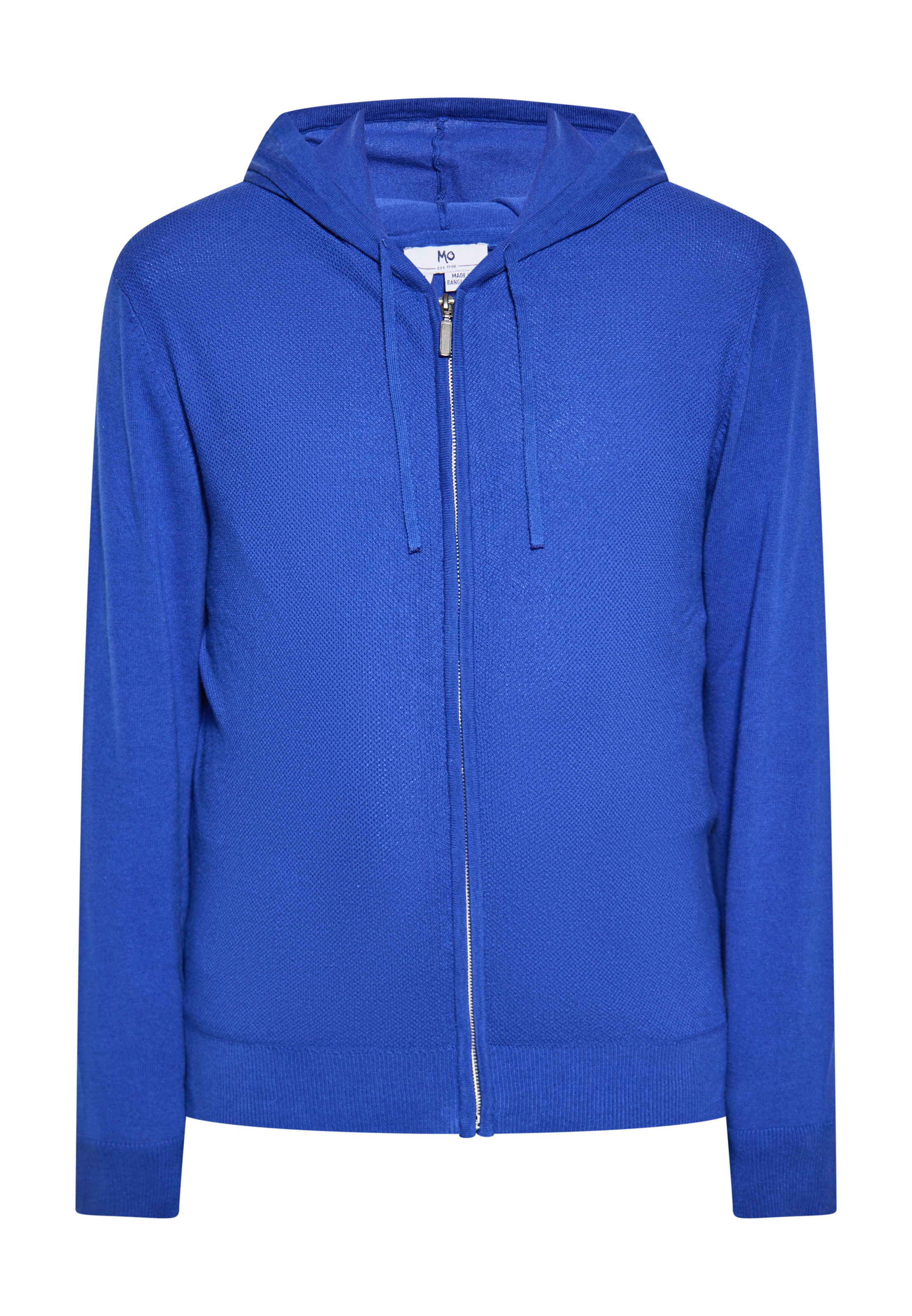 MO Πλεκτή ζακέτα σε μπλε: μπροστά