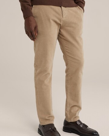 Slimfit Pantaloni chino di WE Fashion in beige: frontale