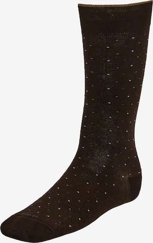 Chaussettes Boggi Milano en marron : devant