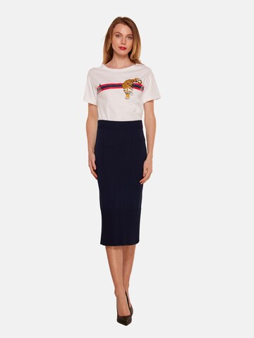 TOOche Skirt in Blue: front