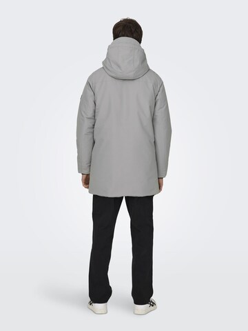 Only & Sons Between-Seasons Parka 'CARL' in Grey