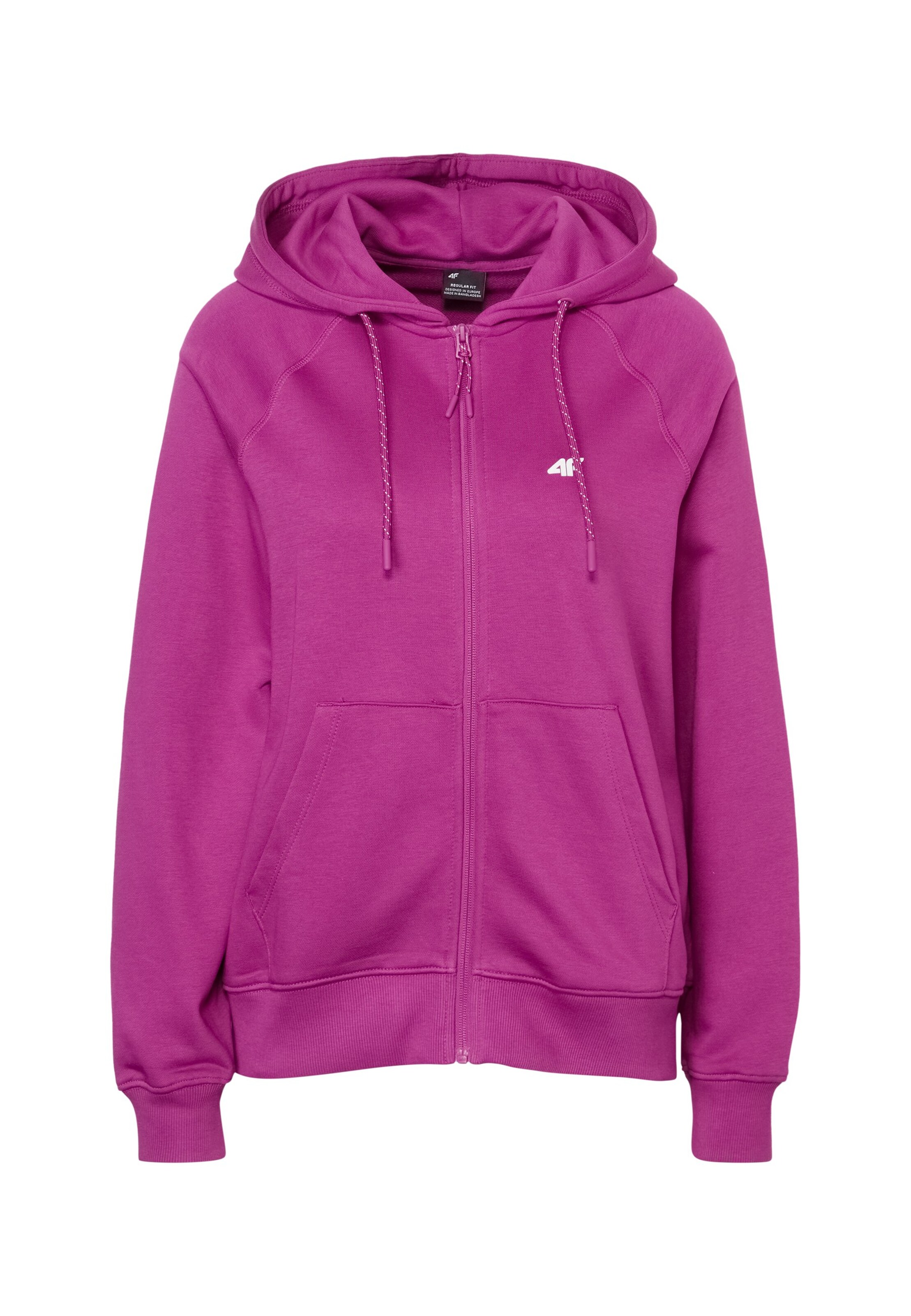 4F Sportsweatjacke in Pink: Vorderseite