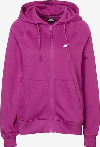 4F Sportsweatjacke in Pink: Vorderseite