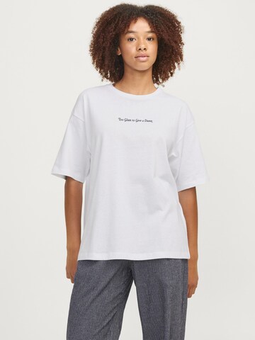 JJXX Oversized shirt in Wit: voorkant