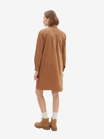 TOM TAILOR Shirt dress in Brown