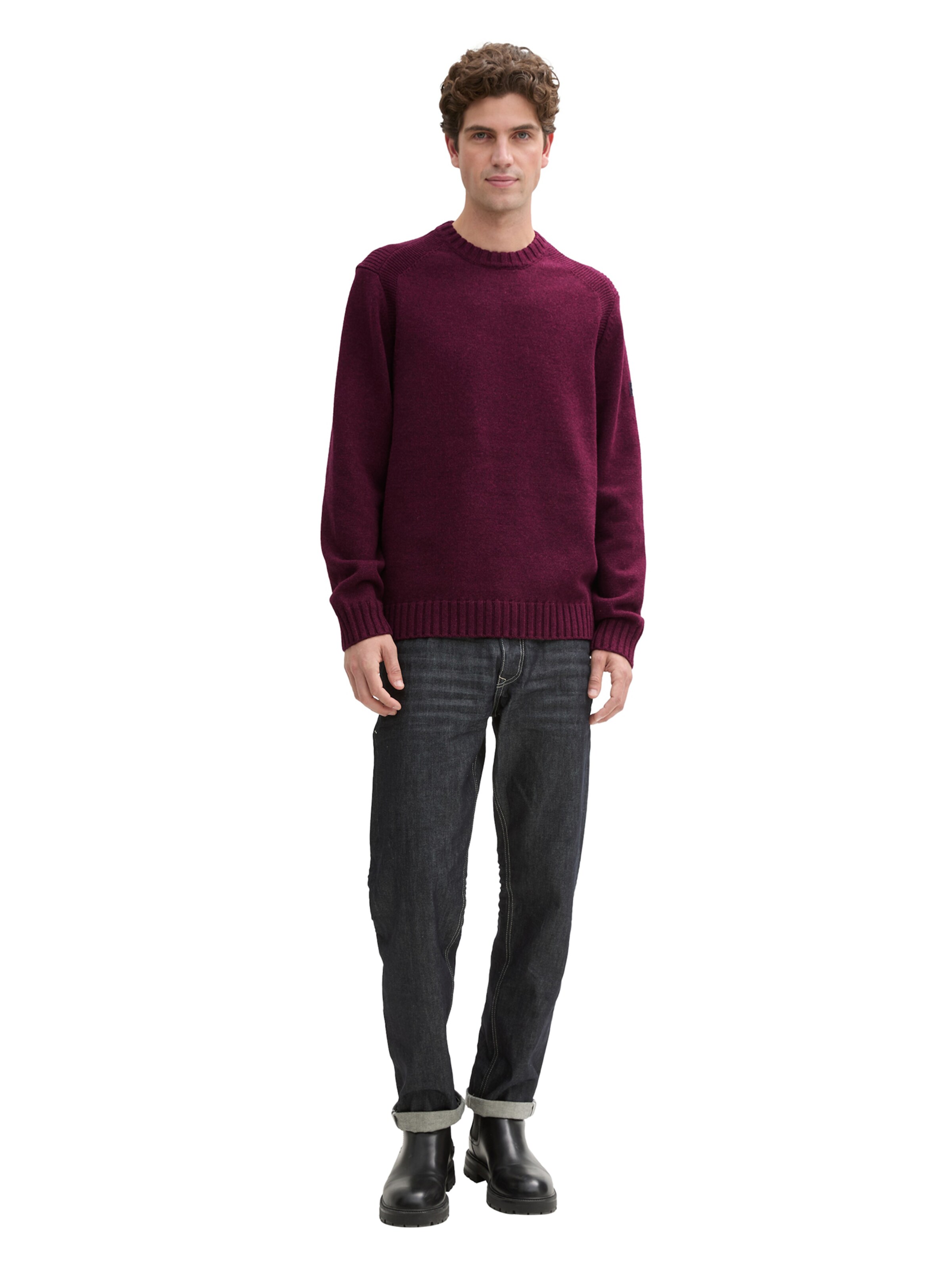 TOM TAILOR Pullover in Rot