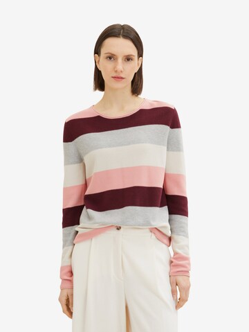 TOM TAILOR Sweater in Pink: front