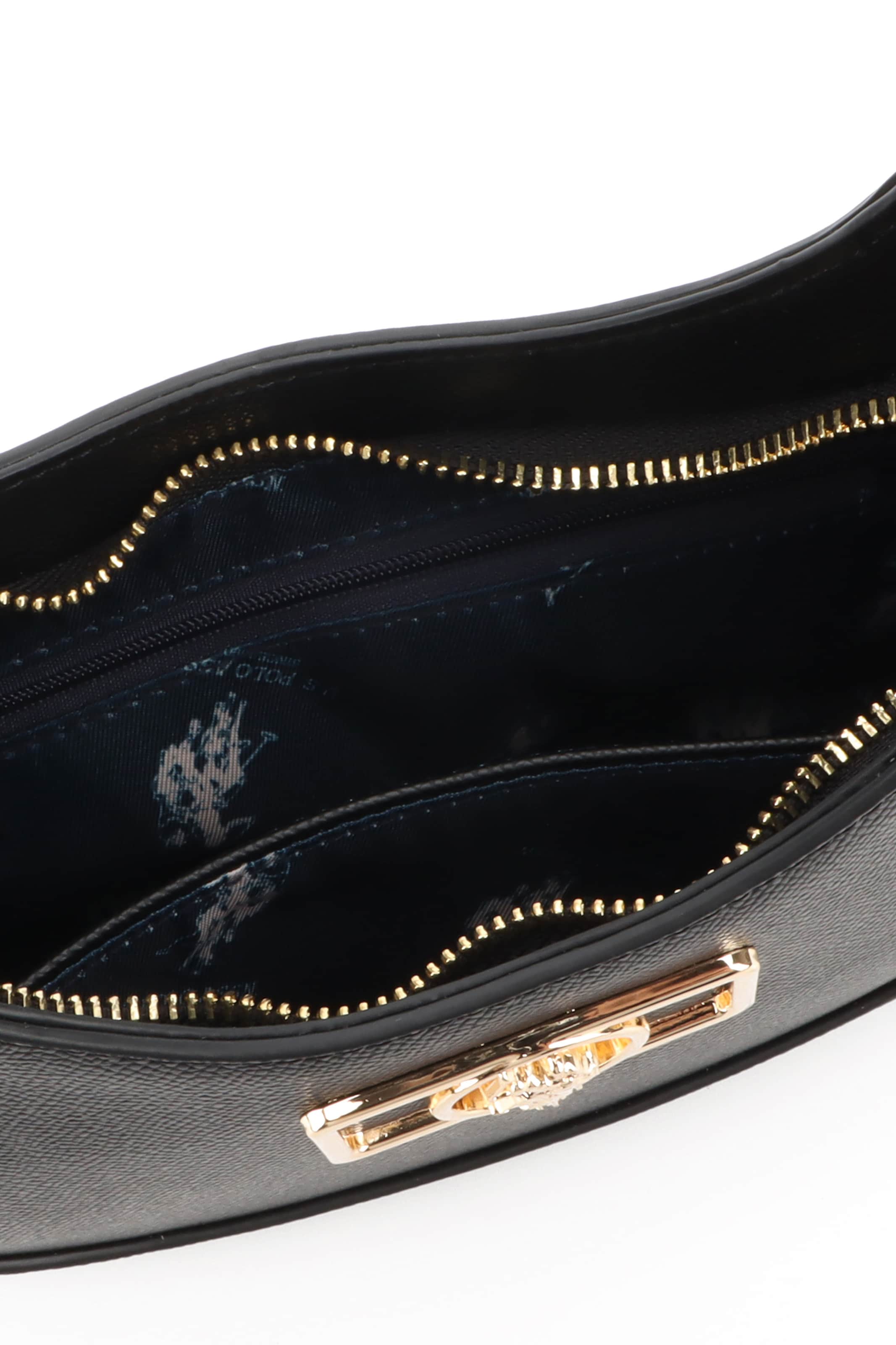 U.S. POLO ASSN. Schultertasche 'Jones Chic' in Schwarz