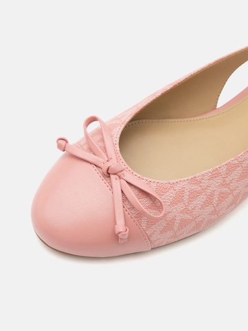 MICHAEL Michael Kors Baleríny s řemínky 'PIPER' – pink