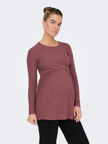 Only Maternity Bluse 'OLMMALAYA' i brun