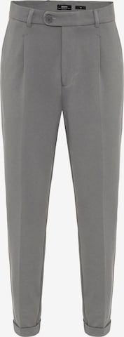 Antioch Regular Pleat-front trousers in Grey: front