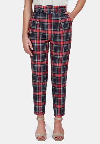 Slimfit Pantaloni con pieghe di Jimmy Sanders in colori misti: frontale