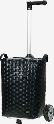 Andersen Shopper Trolley ' Silja ' in Zwart: voorkant