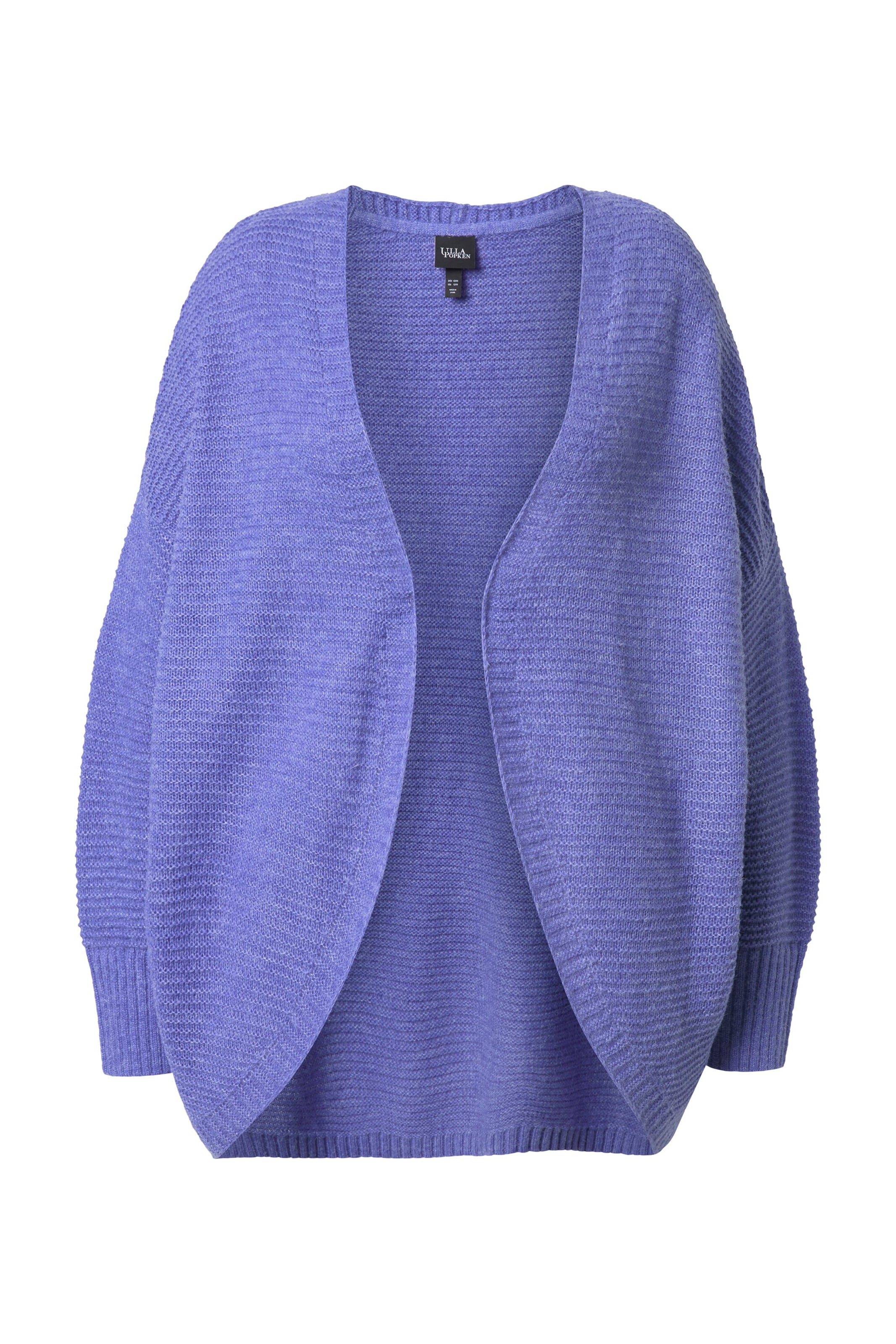 Ulla Popken Gebreid vest in Lila: voorkant