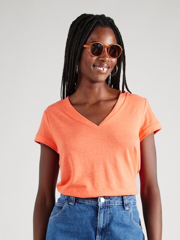 T-shirt QS en orange : devant