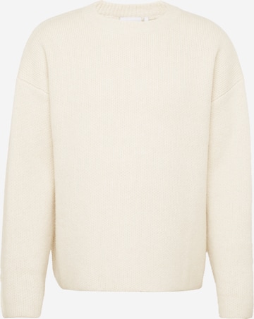WEEKDAY Sweater 'Teo' in Beige: front