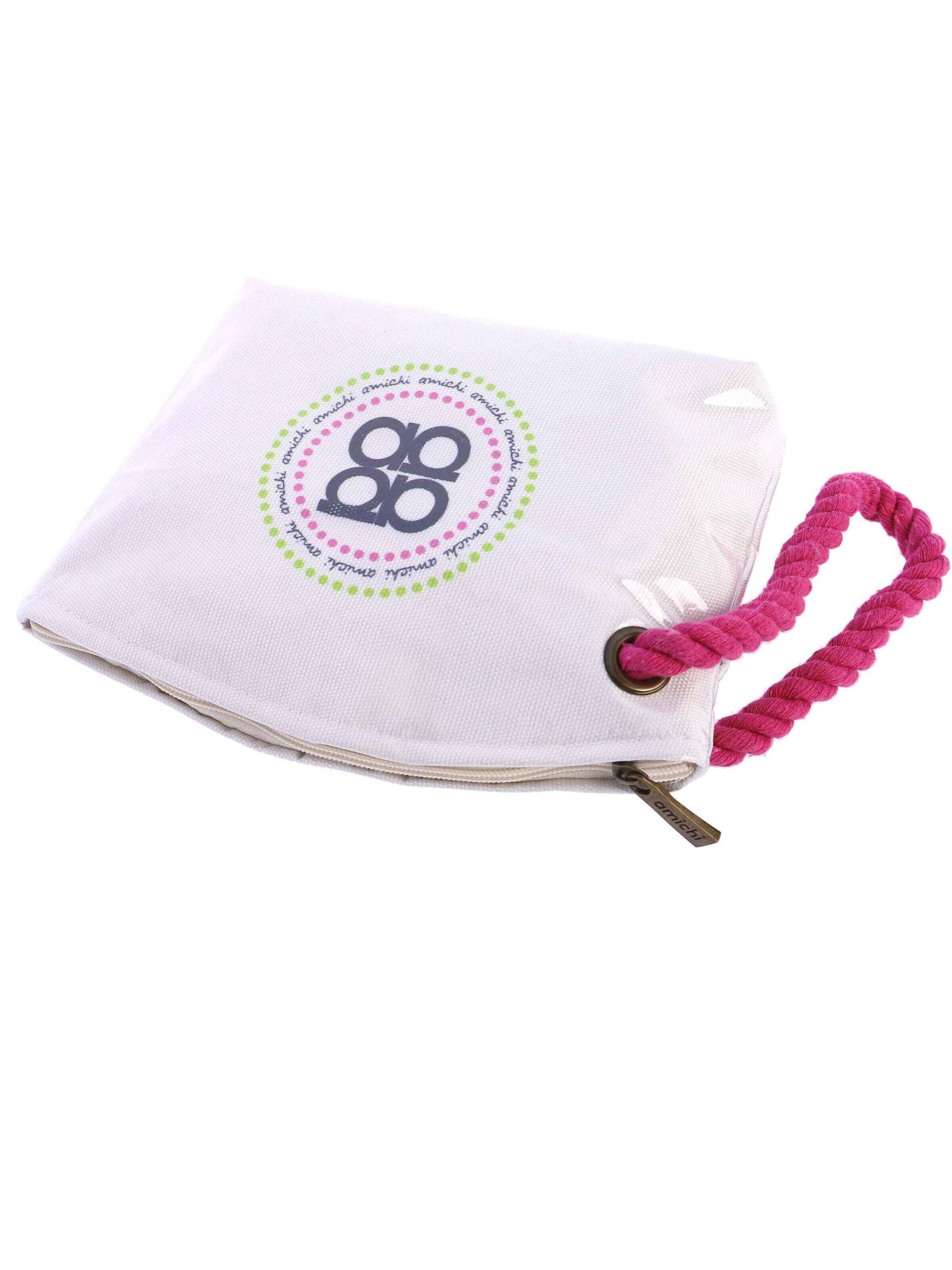Amichi - Bolso de mano 'Bolso de playa neceser para mujer Miami de lona con cremallera' en Mezcla de colores