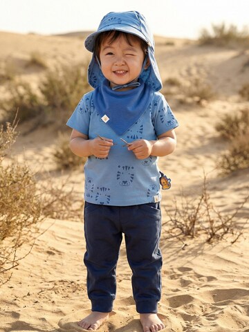 SIGIKID Scarf 'Wendehalstuch Tiger & Löwe' in Blue